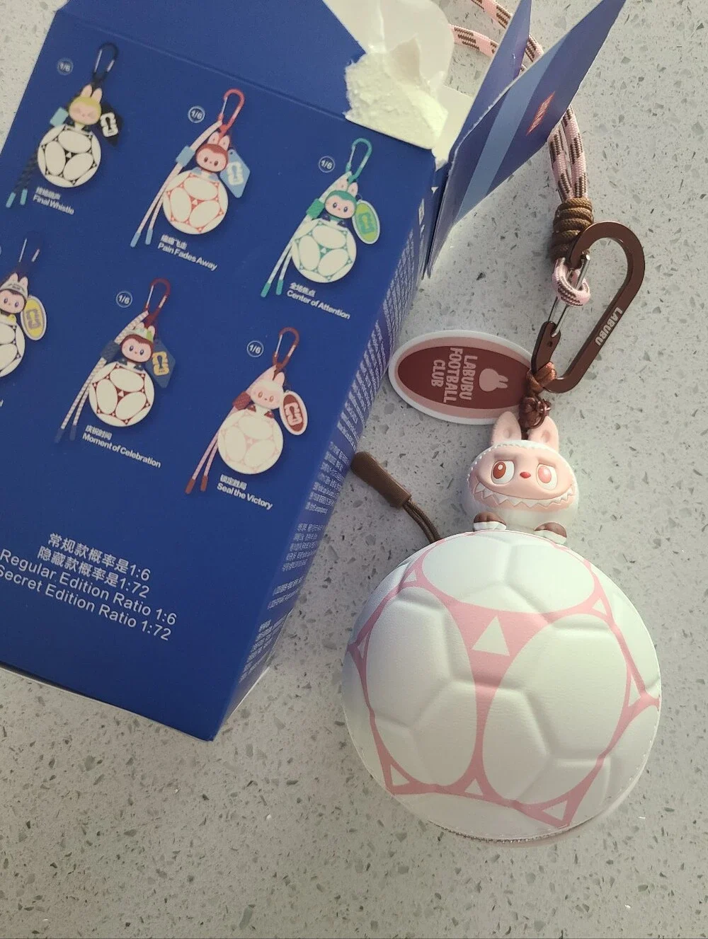 PopMart Labubu FIFA Seal The Victory Zip Pouch
